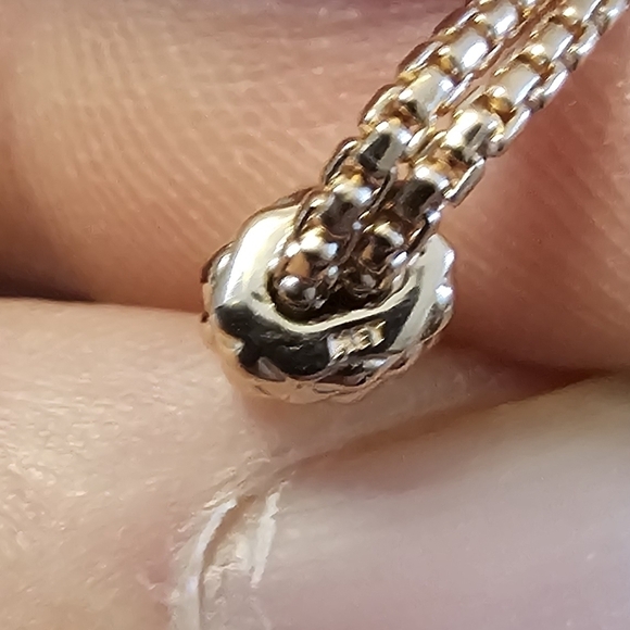 Authentic Pandora Studded Chain Slider Bracelet - Picture 3 of 4